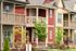 The exterior of our student apartments near University of Louisville, featuring a view of the apartment balconies.