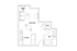 Chic studio apartment floor plan featuring a Murphy bed, open living area, modern kitchen, and convenient bath with washer/dryer.