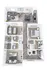 Modern 3D apartment floor plan showcasing 3 spacious bedrooms, sleek kitchen, cozy living area, and stylish dining space.