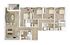 Elegant floor plan illustrating a modern apartment with three cozy bedrooms, an open living and dining area, a stylish kitchen, and two bathrooms. Includes a welcoming balcony, perfect for relaxation.