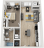 1 BED 1 BATH PENTHOUSE LEVEL