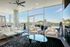 Seven at Broadway living room and views of Cincinnati