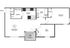 Modern floor plan featuring a spacious living room, fully-equipped kitchen, cozy bedroom, home office, and inviting patio. Includes a convenient laundry area and well-appointed bath.