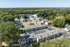 Aerial view of tree-lined apartment buildings at Hunter Oaks Apartments in Memphis, TN