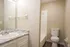 Primary bathroom with granite vanity and shower at Trails at Northpointe in Jackson, MS