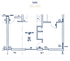 The Oliver Apartments - 1x1C Floor Plan