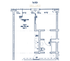 The Oliver Apartments - Floor Plan 1x1D
