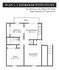 Plan 1, 1-bed w study
