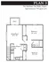 Plan 3 - 2 bed, 1 bath duplex