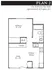 1 Bed 1 Bath Plan 2