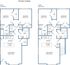 Plan 4 - 2 bed, 2 bath
