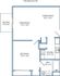 1-bed, 1-bath