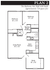 Plan 2 - 2 bed, 1 bath with study