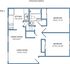 Plan 2 - 2 bed, 1 bath remodeled