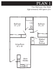 Plan 1 - 2 bed, 1 bath
