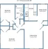 2-bed, 1-bath with washer/dryer