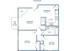 2-bed, 1-bath with patio
