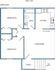 2-bed, 1-bath 2nd level