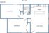 2-bed, 1-bath lower level
