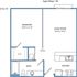 Style B - Studio, 1-bath w/ Half Wall