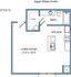 Style G - studio, 1-bath
