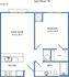Style E - 1-bed, 1-bath