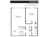 Plan A, 1-bed, 1-bath