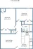 2-bed, 1-bath