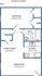 Plan 1 - 1 bed, 1 bath