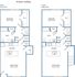 Plan 3 - 1 bed, 1 bath