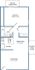 1-bed, 1-bath upper level
