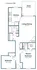 2-bed, 1.5 bath with fireplace