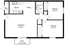 2-bed, 1-bath floorplan