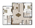 2x2 Upper Floor Plan Over Garage