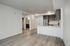 Brand new apartment kitchen and living area