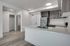 Brand new apartment kitchen and living area