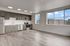 Brand new apartment kitchen and living area