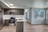 Brand new apartment kitchen and living area