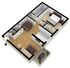 1x1 Lg Floorplan