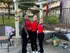 3 woman dressed in dance uniforms