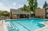 calming pool next to leasing office
