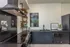 Kitchen with black appliances