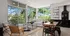 Living room with large windows