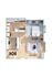 One Bedroom + One Bathroom Floorplan