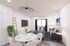 Living and dining area with TV and seating area