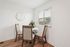 Dining room with large window