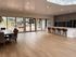 Lobby with package are and communal table