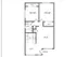 Two Bedroom One Bath Floor Plan