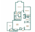 two bedroom one bathroom doll house floorplan