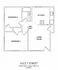 Floor Plan C - 696 sq ft LOWER 1